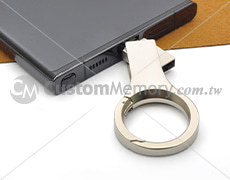 客製化Type-C OTG隨身碟 - OTG扣環碟1號，手機連接功能